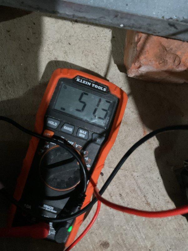 Performed scheduled heating maintenance for MVP customer. Conducted electrical diagnostic testing with digital multimeter showing 51.3 ohms reading. Inspected control board and flame sensor connections, verifying proper wiring arrangement and component functionality.