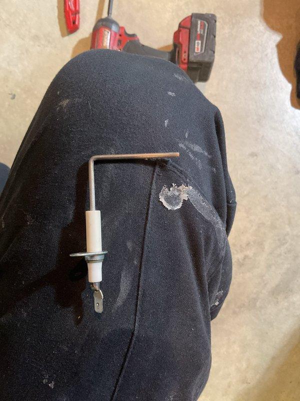 Performed scheduled MVP Heating maintenance service. Replaced worn ignition electrode component and conducted system inspection using hex key tools. All equipment now operating within normal parameters.