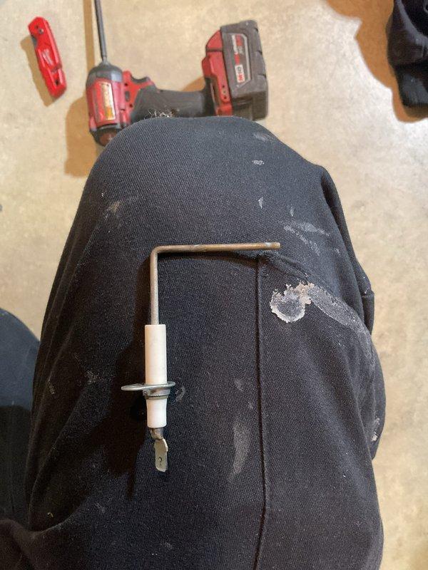 Performed scheduled MVP Heating maintenance service. Replaced worn ignition electrode component and conducted system inspection using hex key tools. All equipment now operating within normal parameters.