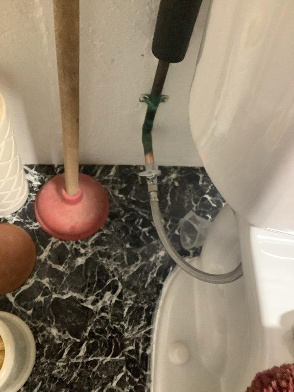 Installed new Moen Chateau 2-handle lavatory faucet with pop-up assembly in chrome finish. Replaced multiple water supply valves with 1/4 turn angle stops and straight stops for bathroom fixtures, kitchen faucet, and laundry connections. Installed new deck-mount laundry faucet on basement tub with supply lines, added boiler drains for laundry hookup, and applied silicone sealant to cast iron tub/shower drain connection as requested.