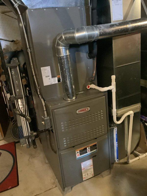 Responded to service call for Lennox furnace experiencing intermittent operation requiring manual reset. Diagnosed issue with flame sensor and performed cleaning using hex key tool to access panel. Restored proper flame detection and continuous operation without requiring switch resets.