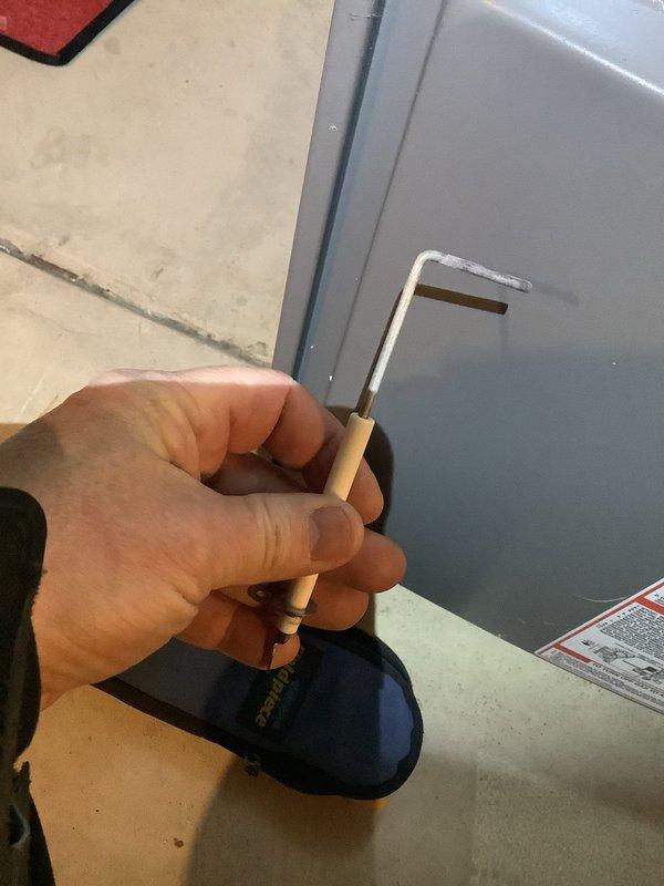 Responded to service call for Lennox furnace experiencing intermittent operation requiring manual reset. Diagnosed issue with flame sensor and performed cleaning using hex key tool to access panel. Restored proper flame detection and continuous operation without requiring switch resets.
