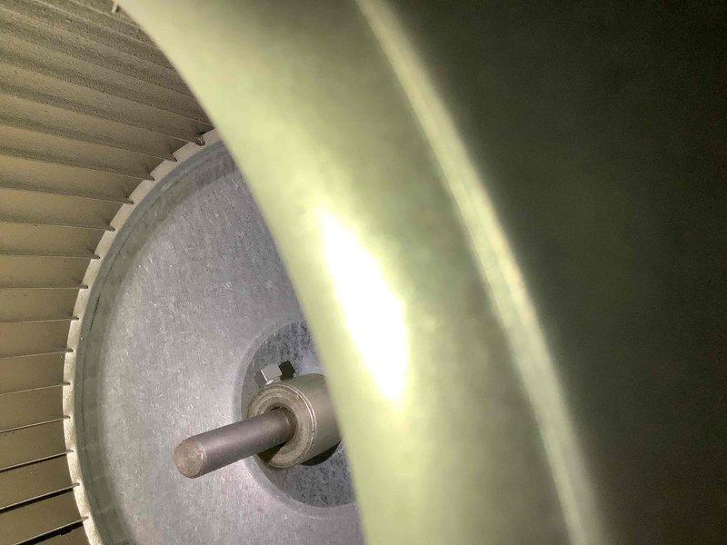 Performed scheduled MVP heating maintenance service on 4-year-old system (rolled from previous appointment). Inspected blower wheel and fan assembly for proper operation. Utilized Allen wrench to make necessary adjustments to equipment. System is functioning within normal parameters.