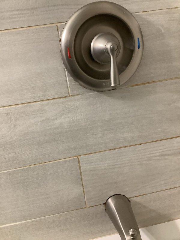 Investigated and repaired a water leak in the bathroom of a 60-year-old home. Identified deterioration in the bathtub spout diverter and shower valve assembly causing water seepage. Replaced fixture components and verified proper operation with no further leakage.