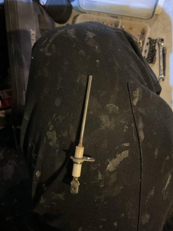Performed routine furnace maintenance service as requested. Inspected and cleaned ignition electrode to ensure proper spark ignition. System is operating within normal parameters and no repairs were needed.
