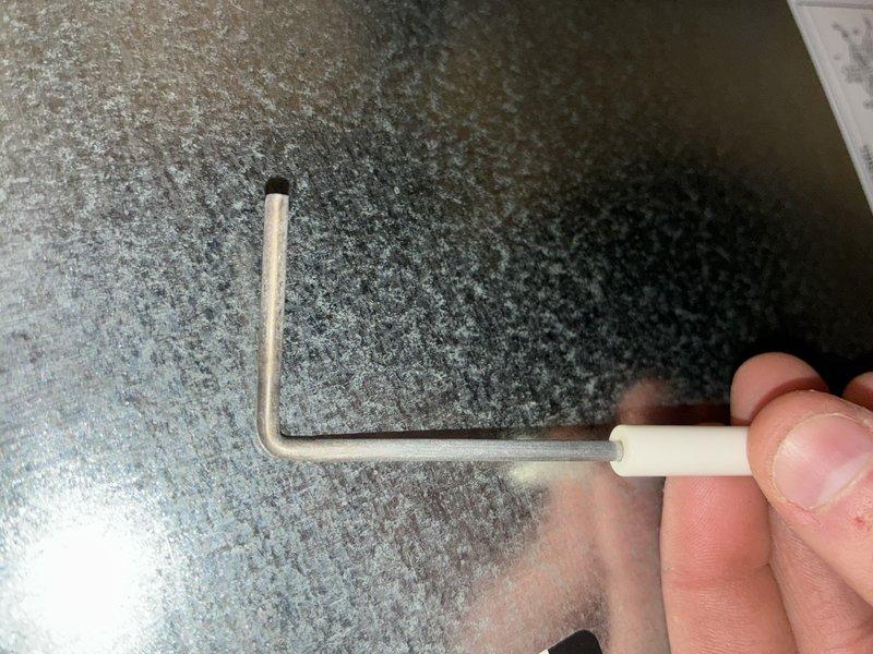 Responded to follow-up service call regarding persistent noise complaint previously addressed by technician Stephanie. Inspected furnace components using hex tool and examined exterior PVC venting system. Discovered snow accumulation around vent pipes which was contributing to the reported noise issue.