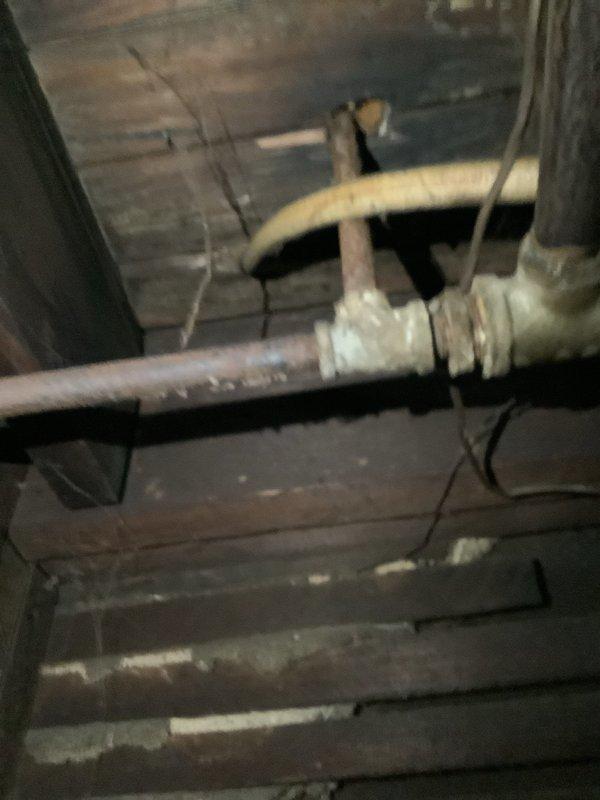 Performed diagnostic assessment on 6+ year old gas water heater with no hot water output. Inspected significant sediment buildup after customer-performed draining. Examined copper supply lines and ventilation system, noting corrosion on pipes and proper connection of metal ductwork to Rheem Performance unit. Provided replacement quote and information on financing options as requested.