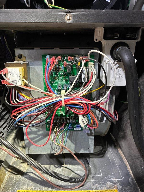 Performed comprehensive furnace maintenance service on 8-year-old unit as requested, including cleaning of fan blades to address dust buildup noted during previous summer service. Inspected and tested electrical components on control board, ensuring proper connections and functionality. Checked and replaced flame sensor to maintain optimal heating system performance and efficiency.