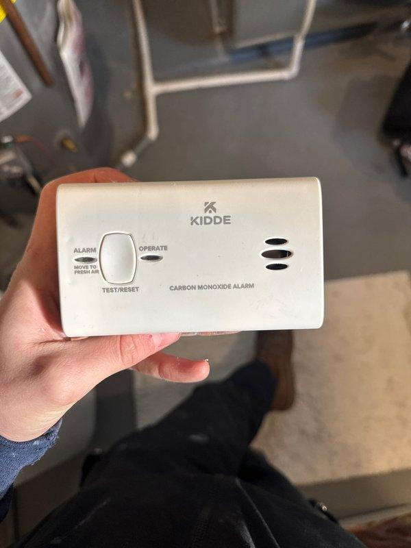 Completed installation of correct furnace model, removing and returning previous unit for resale. Installed and verified proper functioning of Kidde carbon monoxide detector, which was placed on wall shelf in accordance with safety protocols. Photographic documentation of both the installation and CO detector placement was captured as required.