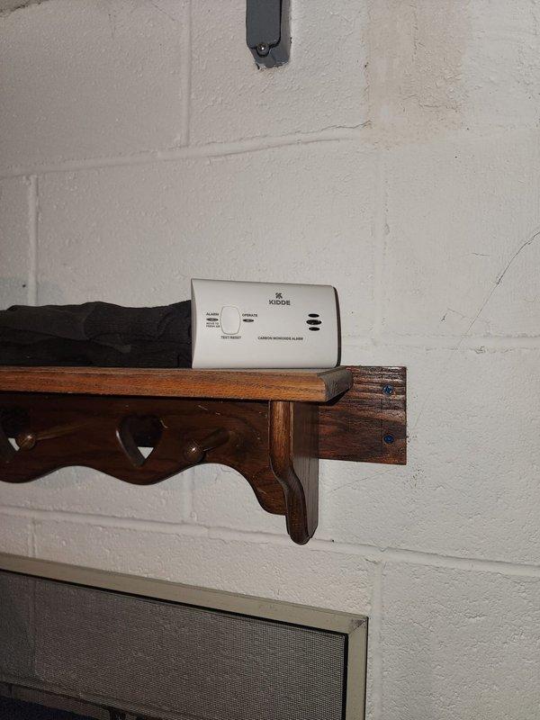 Completed installation of correct furnace model, removing and returning previous unit for resale. Installed and verified proper functioning of Kidde carbon monoxide detector, which was placed on wall shelf in accordance with safety protocols. Photographic documentation of both the installation and CO detector placement was captured as required.