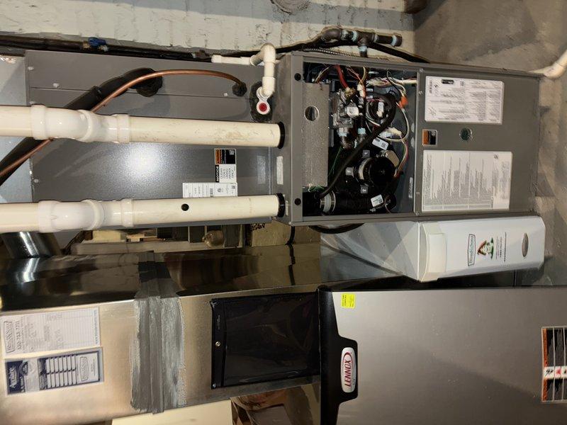 Responded to no-heat call for elderly customer. Diagnosed furnace failure due to severely clogged air filter restricting proper airflow. Replaced filter and verified proper system operation, restoring heat to the residence.