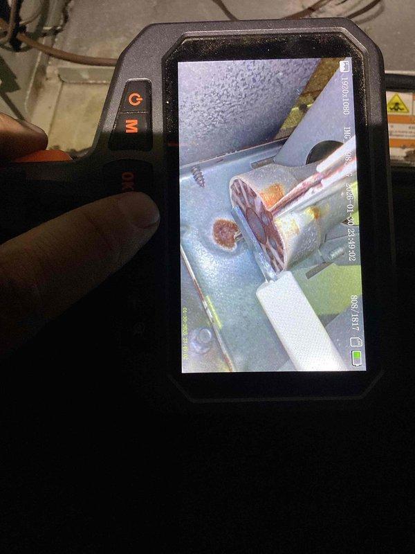 Responded to service call for non-functioning furnace. Diagnostic inspection revealed significant corrosion on the fan motor assembly and faulty circuit board connections. Replaced circuit board and cleaned corroded components to restore proper operation of the heating system.