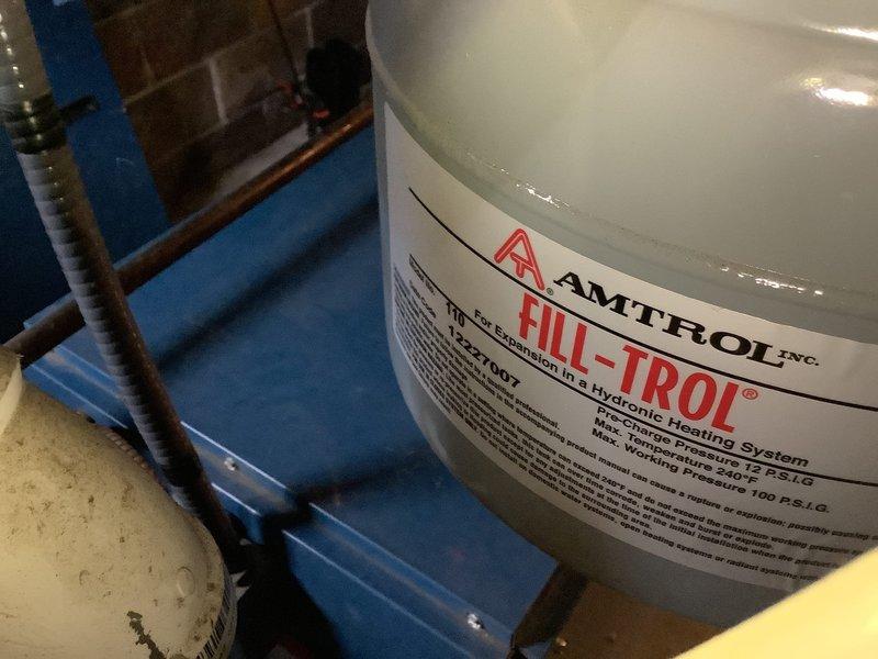 Responded to no-heat call with home temperature at 59°F. Inspected boiler system and found issues with the Amtrol Fill-Trol expansion tank. Replaced faulty pressure valve and restored proper system operation, returning heat to the residence.