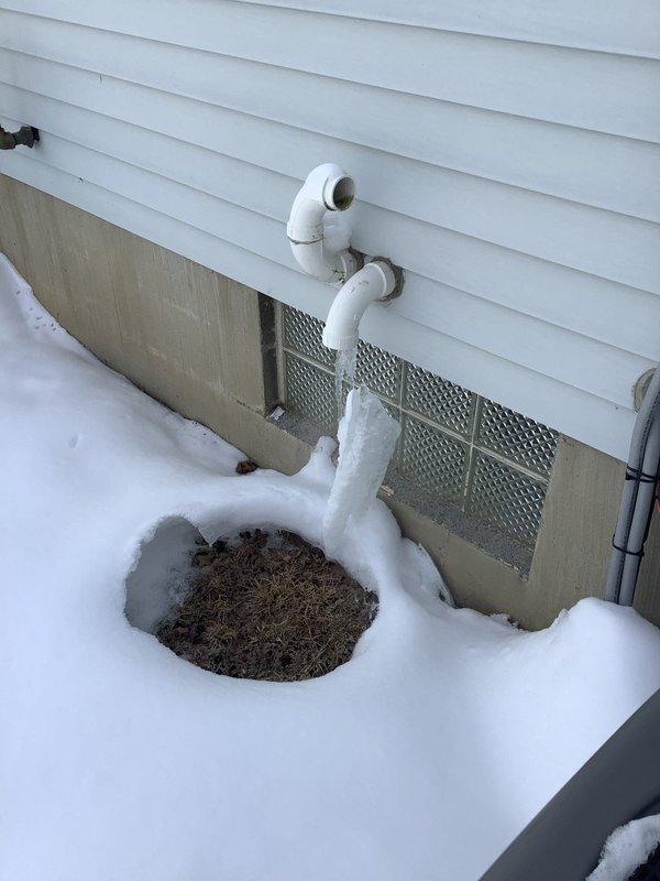 Responded to emergency call for non-operational furnace in elderly resident's home. Diagnostic inspection revealed ice blockage in the PVC exhaust vent pipe, preventing proper combustion gas ventilation. Cleared ice accumulation, inspected internal components for water damage, and verified proper operation of all safety switches. System successfully restored to normal operation with heat output confirmed. Advised customer on preventative measures to avoid future vent pipe freezing during extreme cold conditions.