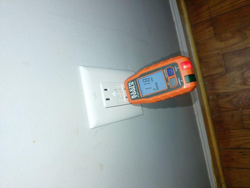 Responded to customer request to upgrade outlet from 2-prong to 3-prong configuration. Installed new grounded receptacle and verified proper installation with voltage testing equipment, confirming 118V output. Inspected main electrical panel to ensure appropriate circuit protection and proper grounding for the upgraded outlet.