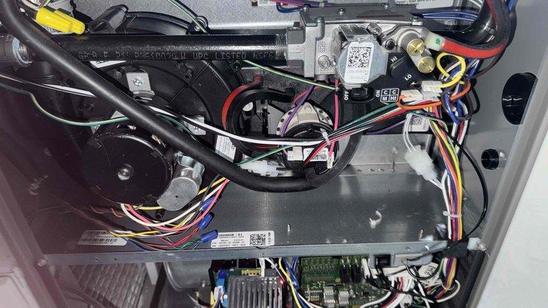 Diagnosed and serviced an older humidifier not functioning properly after installation of new furnace. Customer reported low humidity levels (20% and below) and static shock issues. Inspected internal wiring connections and verified proper integration between humidifier and new HVAC system to restore appropriate humidity control.