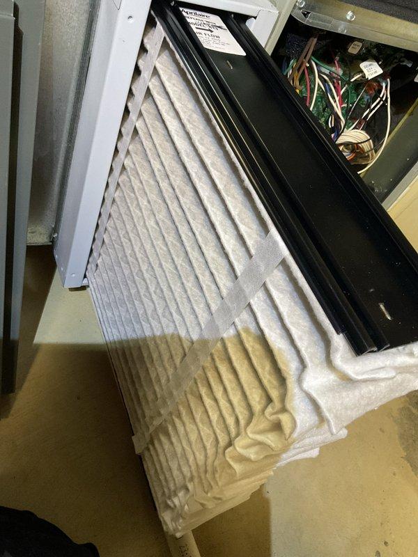 Completed scheduled MVP Heating Visit service appointment. Performed inspection of HVAC system, including examination of the pleated air filter. Removed and replaced filter as part of routine maintenance protocol to ensure optimal system performance.