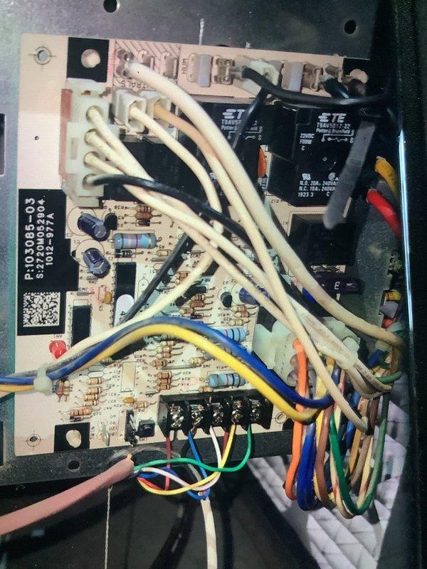 Performed MVP Heating maintenance service and inspected control board (ID FR103085-03) and internal wiring components. Noted rust and corrosion on metal housing frame and documented existing ductwork condition. Customer requested quote for replacement of several ducts and installation of new ductwork for currently open vents.