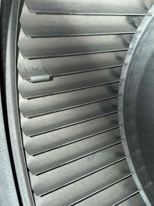 Performed scheduled MVP heating maintenance service. Inspected and verified proper operation of fan blade assembly for wear and balance. Examined electrical connections at control bracket, confirming secure wire terminations and proper routing of control wiring. All components functioning within normal parameters.