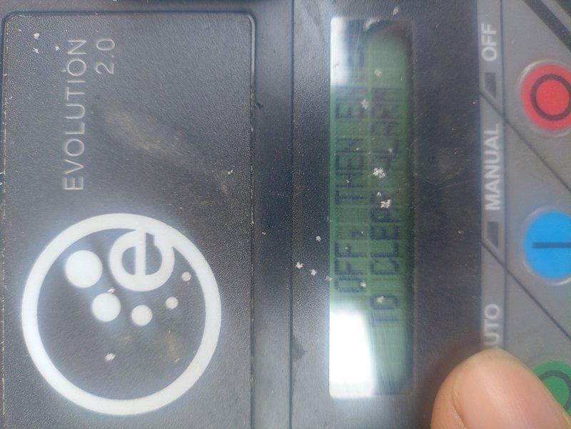 Responded to service call for generator that failed to complete test run after three attempts, resulting in red fault light. Diagnosed issue using Evolution 2.0 controller. Performed system reset and verified proper operation by running unit through test cycle. Generator now functioning correctly with controller displaying normal parameters in AUTO mode.