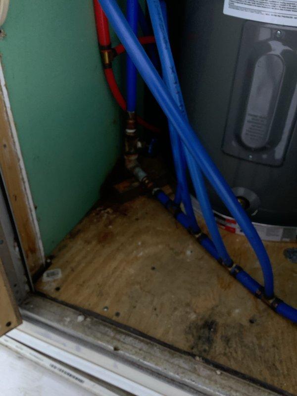 Responded to frozen waterline service call at mobile home. Inspected crawlspace for freeze breaks, finding damaged insulation and compromised PEX tubing at connection points. Installed heat tape on vulnerable water lines and replaced toilet internal components as requested.