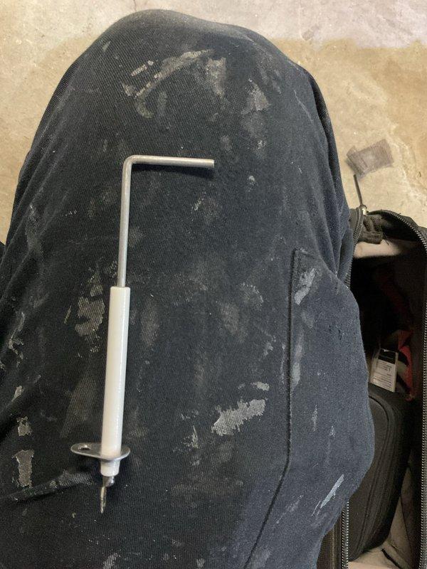 Completed scheduled heating maintenance service. Inspected system and replaced air filter, ensuring proper orientation with "FRONT" label facing correctly. Used hex key tool for access and maintenance of components as part of the MVP heating service plan.