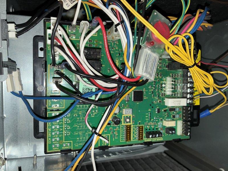 Performed scheduled furnace maintenance that had been rescheduled from 11/18 to 02/03. Inspected ventilation components for proper airflow, noting minor dust accumulation on the return air louvers. Examined control board circuitry and verified all electrical connections were secure with no signs of wire damage or loose terminals.