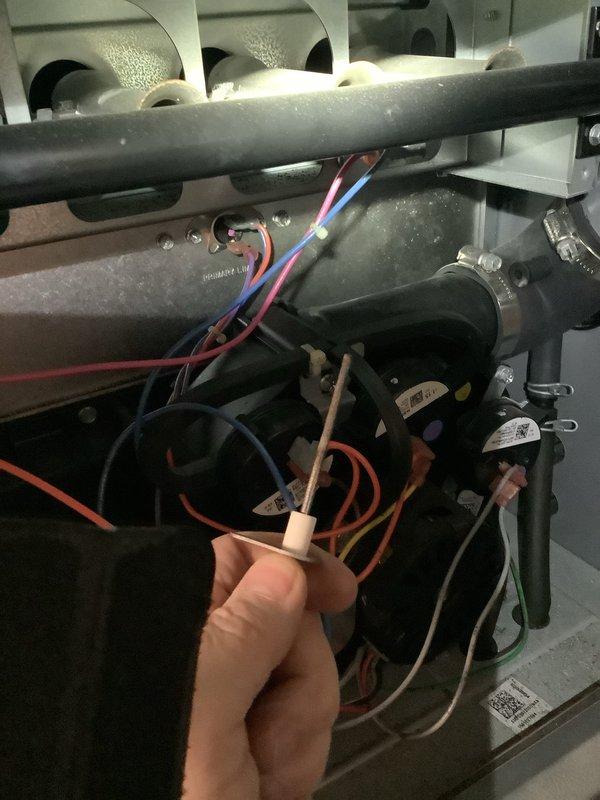 Responded to service call for 15-year-old furnace not operating properly. Upon inspection, identified damaged wiring connector to control board causing intermittent operation. Replaced connector, tested all electrical connections, and verified proper ignition sequence. Unit now functioning within manufacturer specifications.