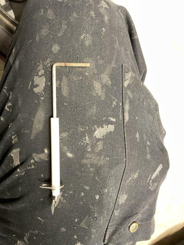 Performed standard furnace maintenance service, including visual inspection of the basement-installed HVAC system. Checked furnace with visible "DANGER" label, examined PVC exhaust/intake piping, and inspected connected air handler/heat pump unit with digital control panel. Completed system evaluation with appropriate service tools.