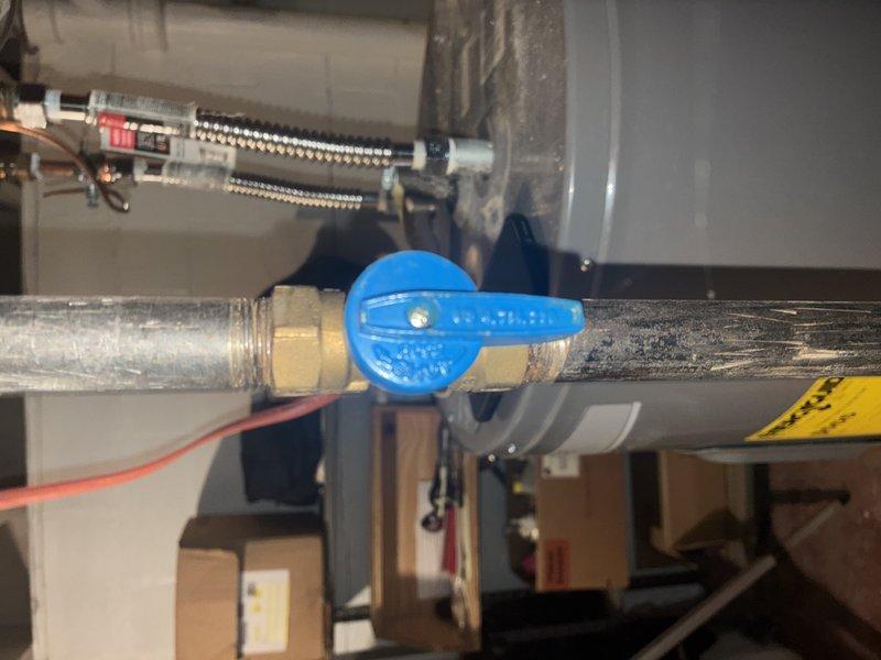 Performed routine heating preventative maintenance on customer's system. Inspected plumbing components and ball valve functionality on heating unit. Checked and verified condition of air filter, noting normal pleated structure with proper support strips intact.