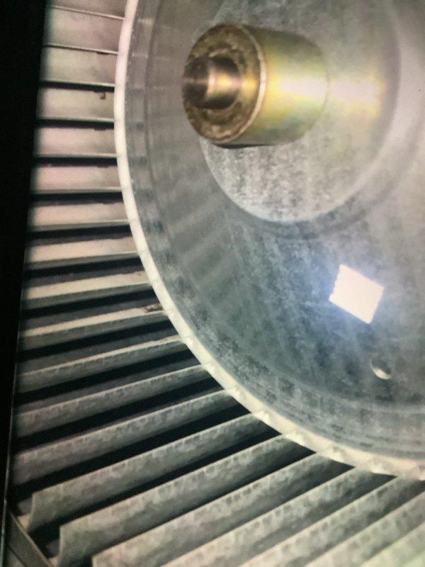 Performed routine maintenance on furnace of undetermined age. Inspected electrical connections including Generac transfer switch and main panel to ensure proper operation. Examined blower assembly which showed normal dust accumulation and wear; blades and motor mounting components remain in serviceable condition.