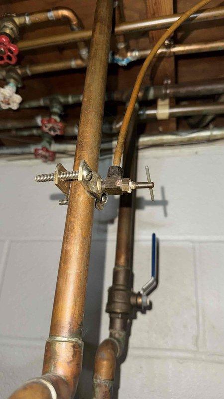 Performed comprehensive furnace tune-up as scheduled. Inspected copper plumbing components including valves and fittings. Examined expansion tank and associated connections for proper operation and condition.