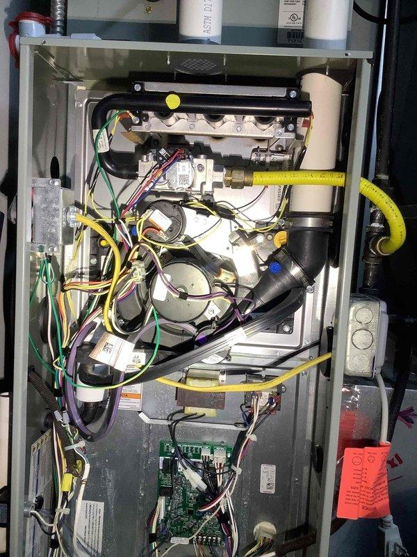 Performed scheduled maintenance on residential furnace unit. Completed comprehensive inspection of internal components including control board, gas valve assembly, and electrical connections. Conducted diagnostic testing with appropriate measurement tools to verify proper system operation and functionality.