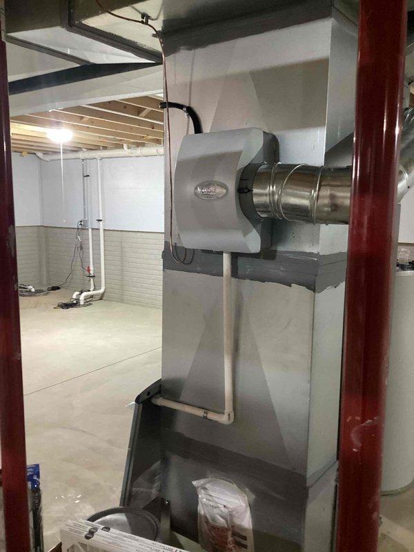 Performed scheduled furnace tune-up on Lennox system. Inspected and cleaned all components, including burners, heat exchanger, and blower assembly. Checked humidifier operation and replaced filter. All systems functioning within normal parameters with no safety issues detected.