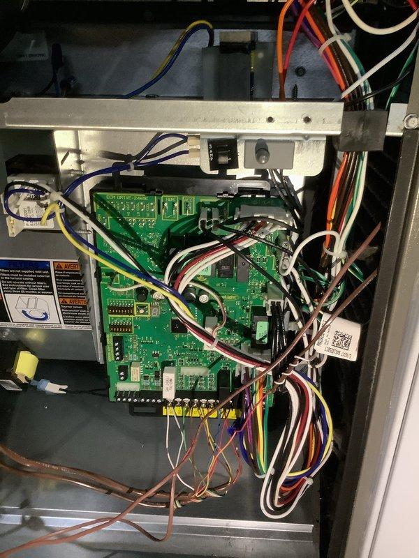 Completed scheduled MVP heating maintenance service (rolled from 12/15). Conducted thorough inspection of furnace control board, including flame sensing circuit and DIP switch settings. Verified proper wiring connections to control board terminals and examined all electronic components for signs of wear or damage. All systems functioning properly with no issues detected.