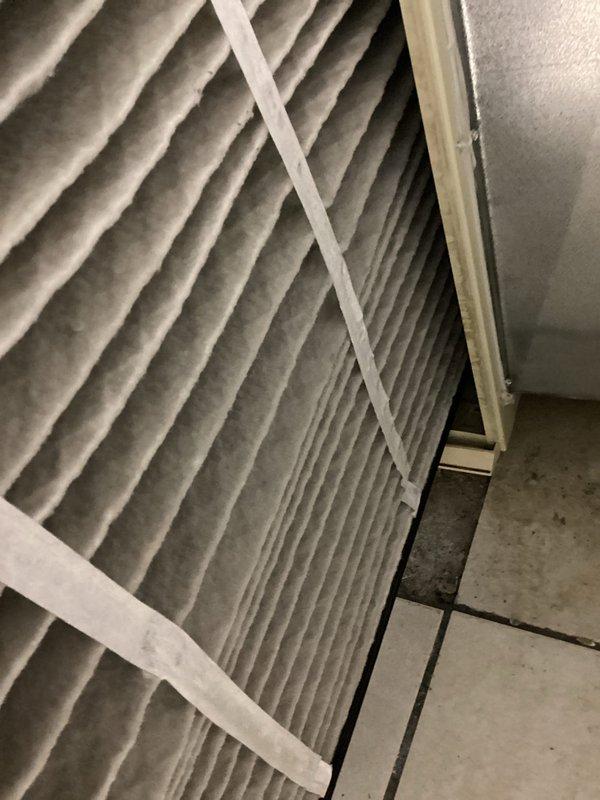 Performed routine maintenance on Lennox furnace system as part of MVP service program. Inspected air filtration components including the Space-Guard Air Cleaner, noting moderate dust accumulation on the pleated filter. System appears to be functioning properly with all connections intact and ventilation pathways clear.