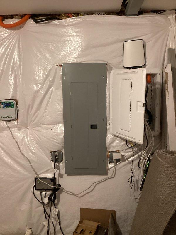 Responded to service call for garage outlet repeatedly tripping in 5-year-old home. Upon inspection, identified loose connections in the electrical panel and distribution box causing circuit interruptions. Tightened all connections, verified proper grounding, and tested outlet functionality to confirm resolution of the tripping issue.