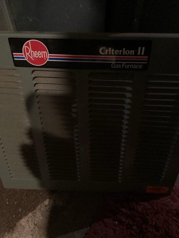 Performed scheduled maintenance on Rheem Criterion II gas furnace. Accessed unit through back side door, completed full inspection and standard preventative maintenance procedures. System is operating within normal parameters.