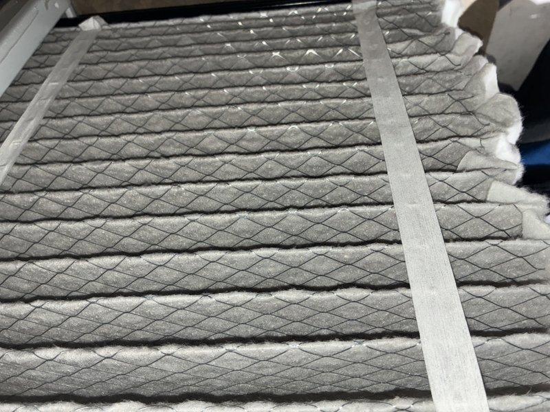 Performed routine heating maintenance on 4-year-old Lennox furnace system that was rescheduled from 12/18. Inspected the basement installation including furnace unit, air handler, PVC venting, and electrical connections. Checked and verified filter condition, which showed proper maintenance with minimal dust accumulation and intact pleated structure.