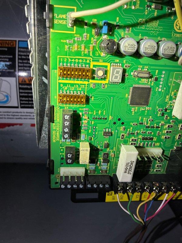 Performed maintenance on 4-year-old MVP furnace. Inspected control board circuitry and flame sensor components. Identified and adjusted metal bracket connection to ensure proper system operation. Customer provided filters as requested.