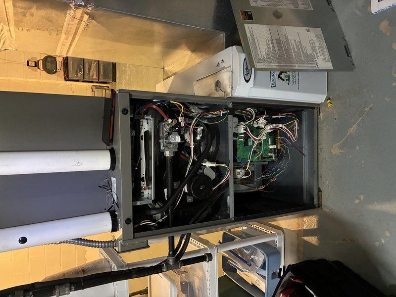 Performed annual furnace maintenance service for MVP member (rolled appointment from 11/21). Conducted thorough inspection of furnace control board, wiring connections, and electrical components. All systems functioning properly with no issues detected. Unit left in good working condition.