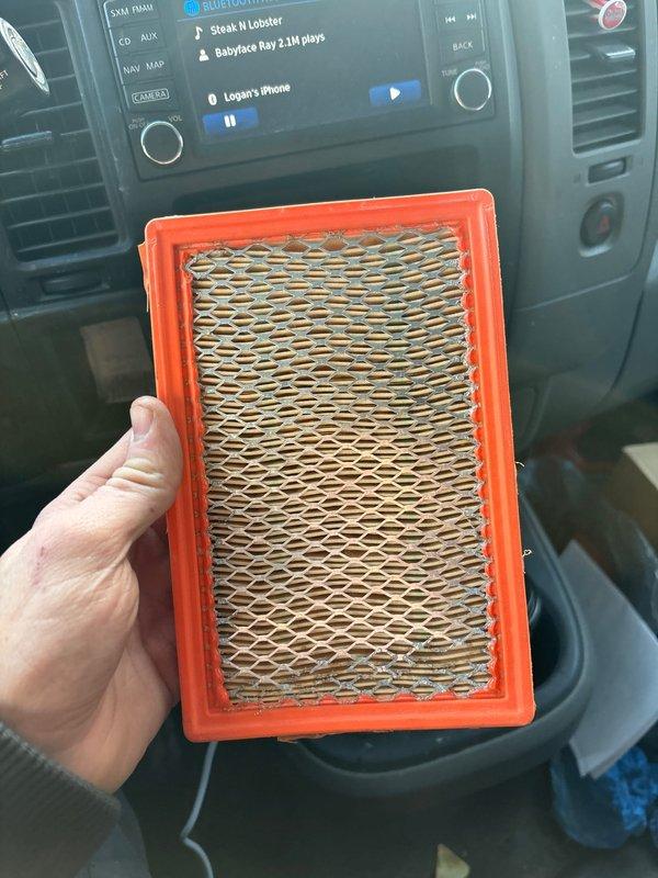 Performed scheduled maintenance on a 5-year-old Generac 7.5kW residential generator. Inspected and replaced the air filter which showed significant dirt accumulation and discoloration. System was tested for proper operation after service completion.