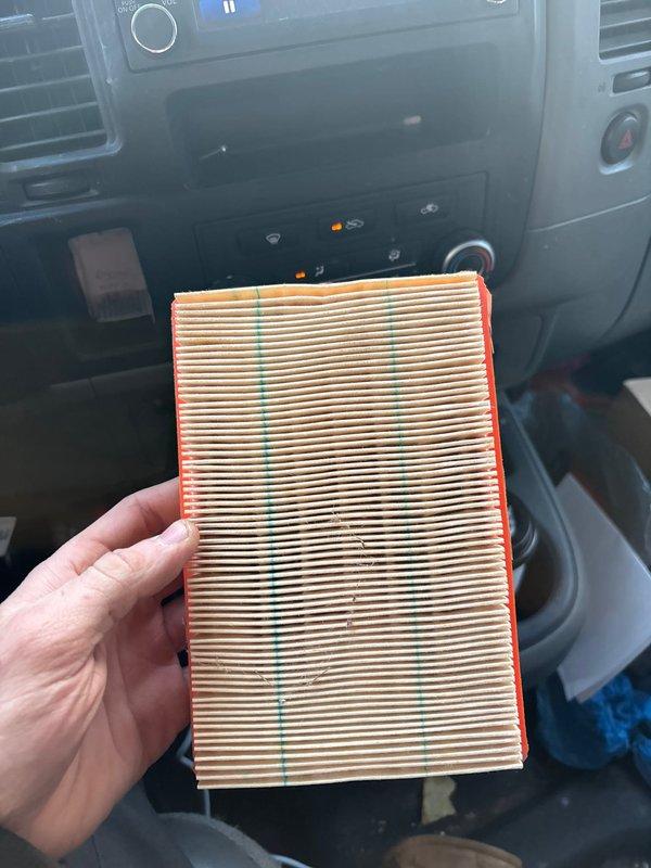 Performed scheduled maintenance on a 5-year-old Generac 7.5kW residential generator. Inspected and replaced the air filter which showed significant dirt accumulation and discoloration. System was tested for proper operation after service completion.