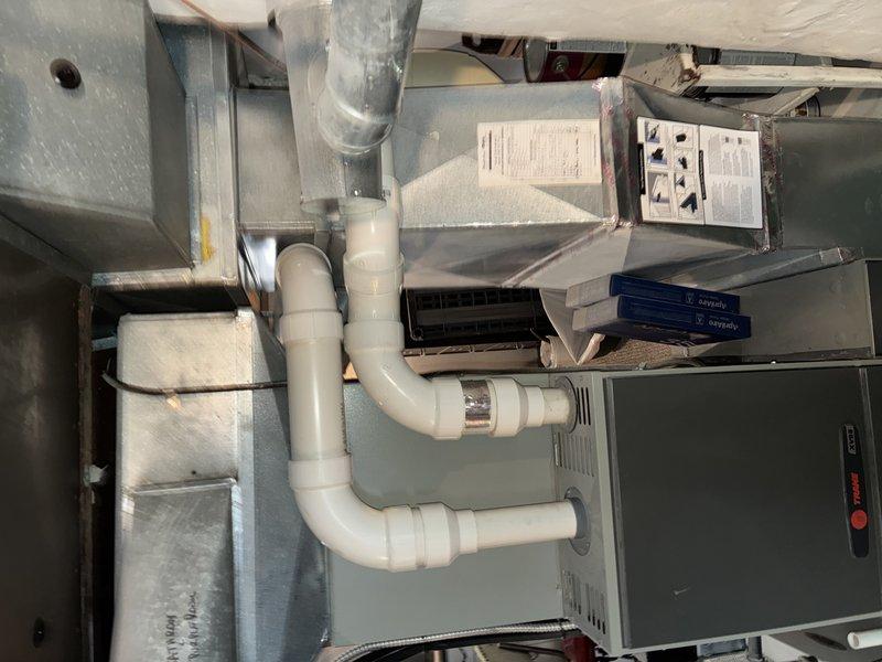 Performed routine furnace maintenance for MVP customer. Inspected HVAC system including ducting, PVC condensate lines, and connections - all in good condition. Identified and replaced severely dirty air filter with significant dust accumulation in diamond mesh pattern, which was restricting airflow.