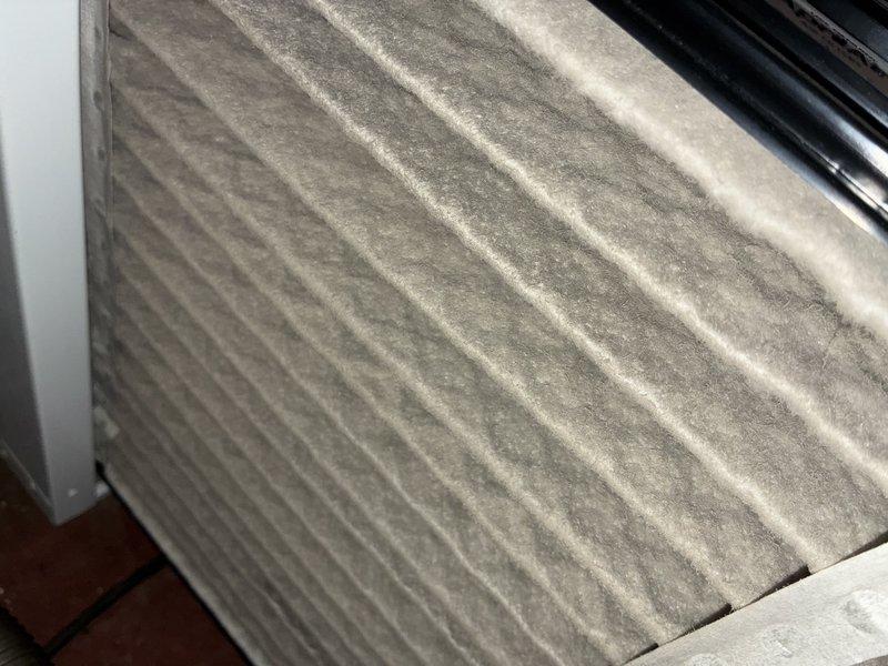 Performed scheduled MVP heating maintenance service. Inspected furnace system including connections, ductwork, and PVC venting. Removed and replaced severely dust-laden air filter which was restricting proper airflow. Note: Access to property was limited due to snow accumulation on driveway as previously communicated.