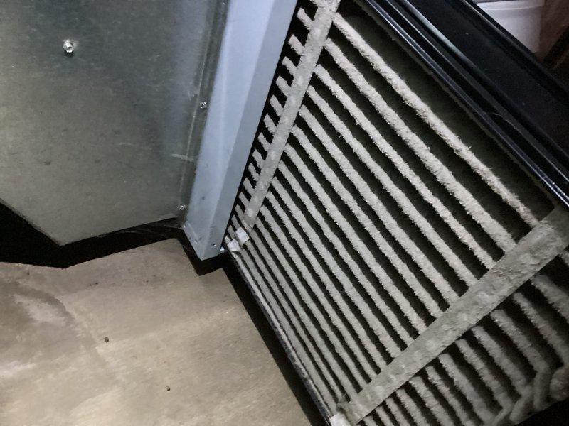 Performed scheduled MVP maintenance service on Lennox furnace system. Inspected unit for proper operation and noted significant dust accumulation on return air grille requiring cleaning. Completed standard heating system check to ensure optimal performance for the heating season.