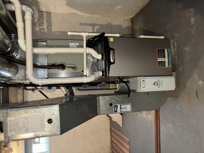 Performed scheduled MVP furnace maintenance service. Inspected residential HVAC system including furnace and associated ductwork. Examined air filter which showed normal accumulation of dust and debris; filter condition indicates regular replacement schedule should be maintained for optimal system performance.