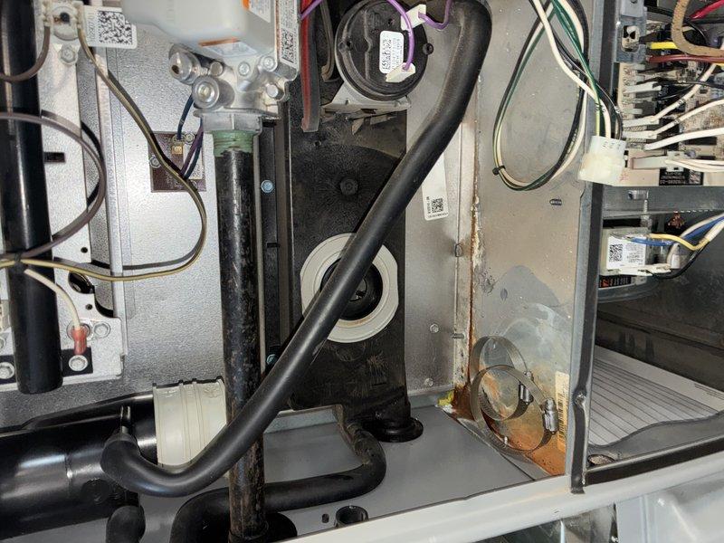 Completed replacement of defective inducer motor and pressure switch on customer's HVAC system. Obtained necessary parts from supply house, installed components according to manufacturer specifications, and verified proper system operation. All wiring connections were properly secured, and system was tested to confirm restoration of normal heating function.