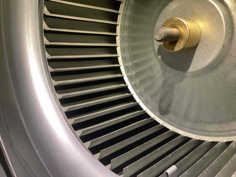 Performed comprehensive tune-up service on Lennox furnace system with attached Aprilaire humidifier. Inspected and cleaned blower assembly, confirming proper operation with no signs of wear or damage. All components functioning within normal parameters.