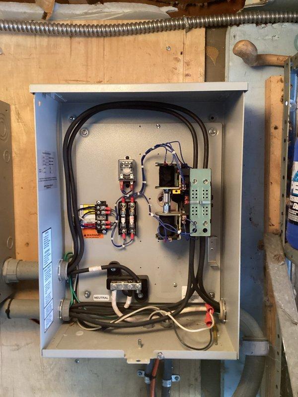 Responded to service call for generator not performing weekly backup operations. Upon inspection, found significant dust accumulation, cobwebs, and deteriorated wiring connections in the control panel. Performed thorough cleaning of electrical components, reconnected loose terminals at the neutral connection point, and reset the backup schedule programming to restore automatic weekly operation.